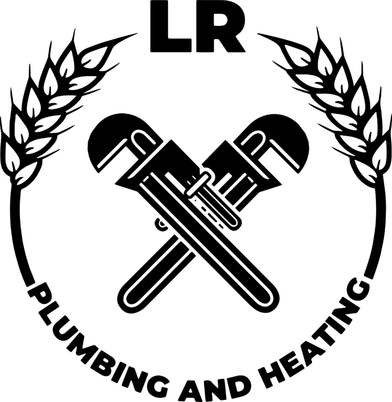 Black LR Plumbing and Heating Logo